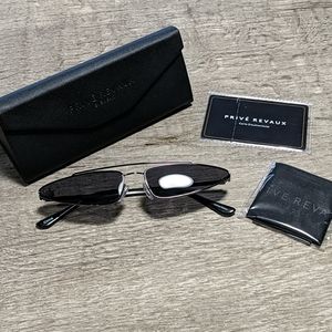 NWT Prive Revaux Milan black sunglasses